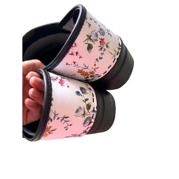 Bjork Women's Sz 42 Professional Linnea Flower Leather Clogs - Picture 5 of 12